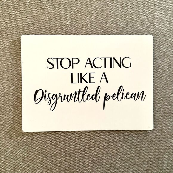 Stop Acting Like a Disgruntled Pelican Schitt’s Creek Magnet - Picture 2 of 3